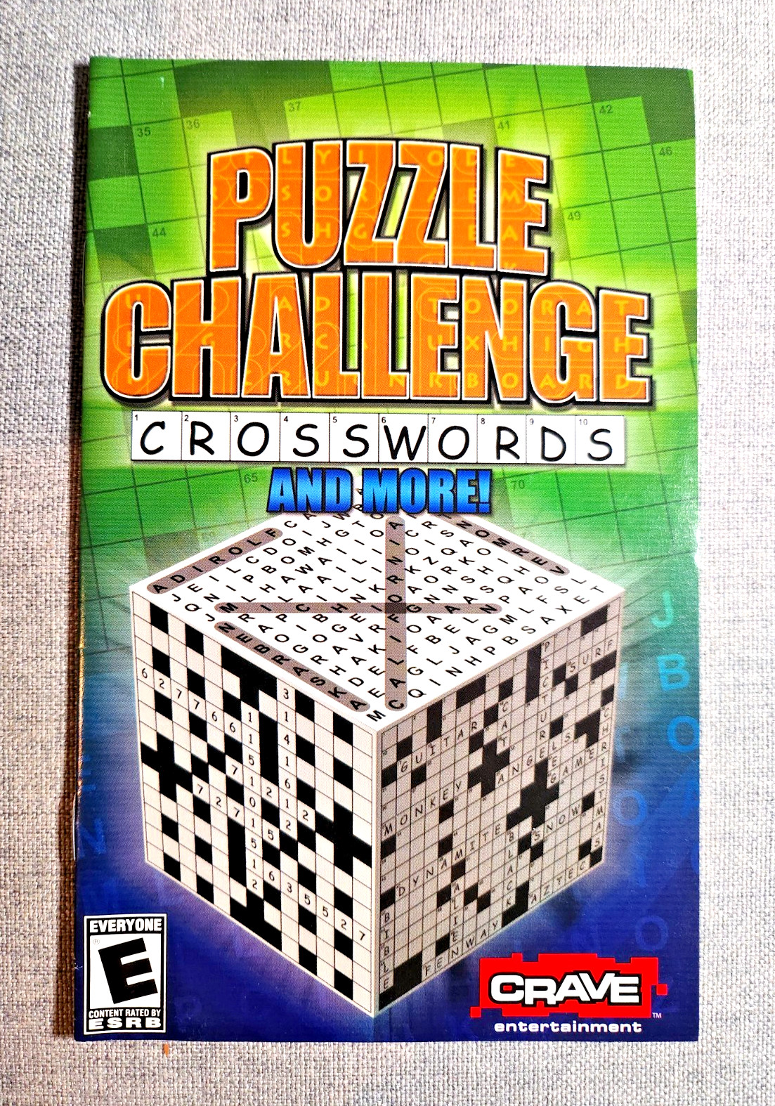 Puzzle Challenge Crosswords and More Instruction Manual Only - PlayStation 2
