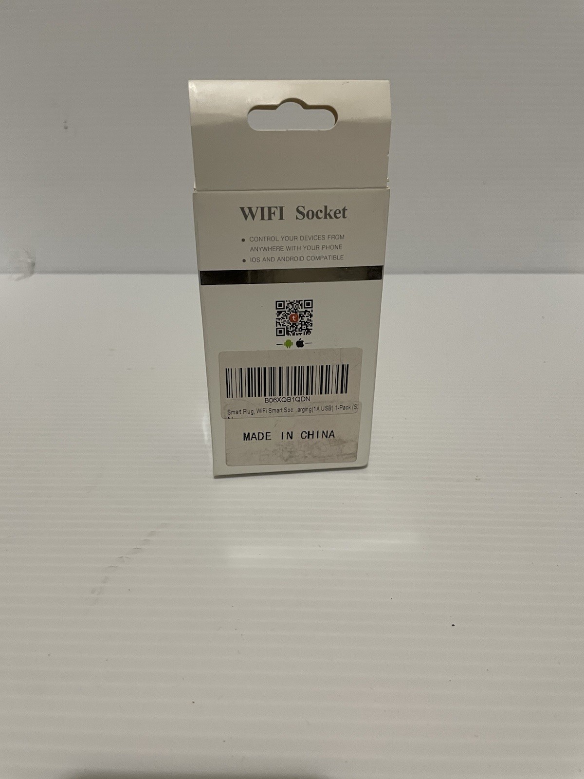 Wi-Fi Smart Plug App-Controlled Outlet Adapter White iOS/Android