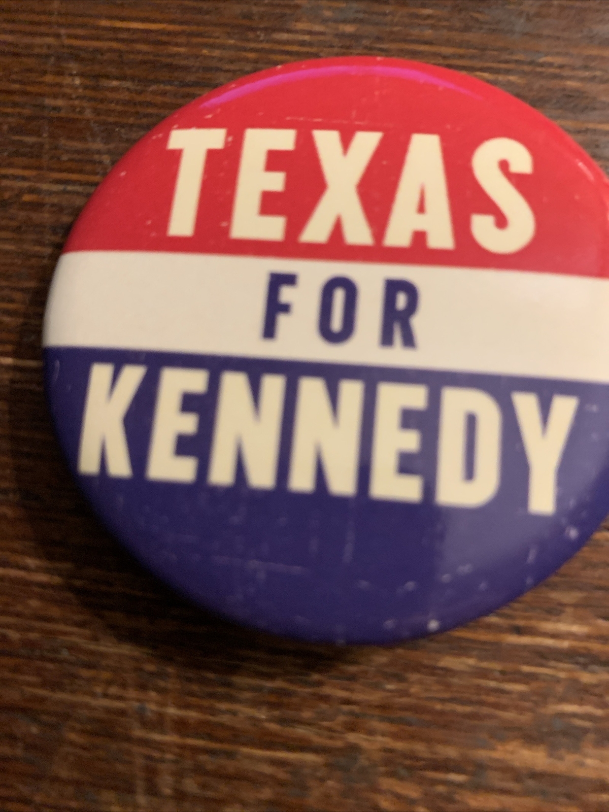 Official 2024 Texas For Kennedy Political Pinback Button