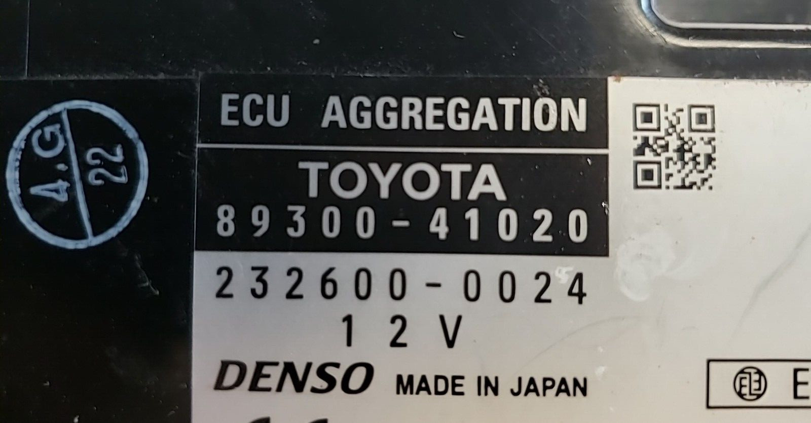 89300-41020 Toyota Avalon 2005-2010 network gateway module