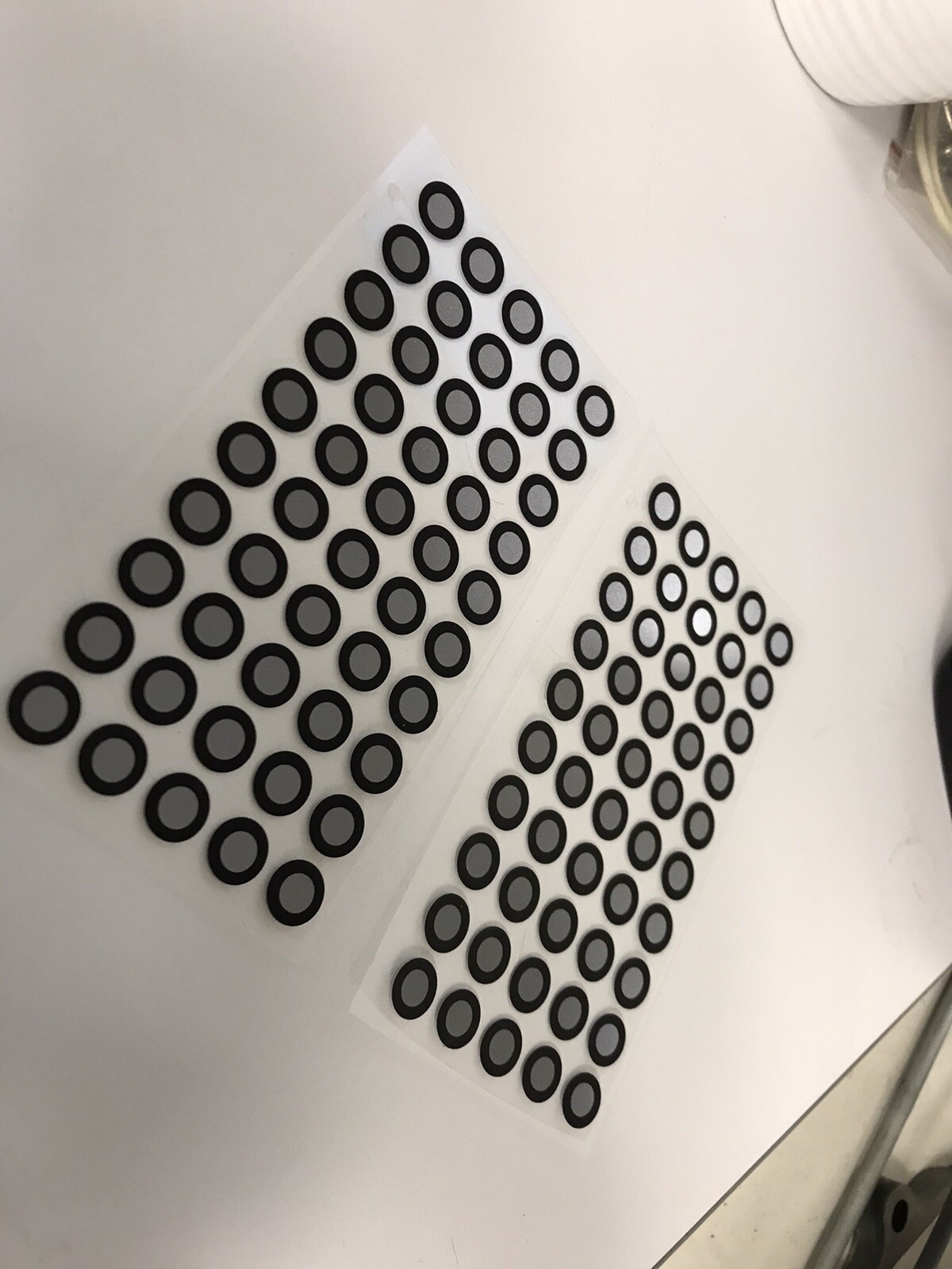 200 x 3d Scanner Scanning Marker Dot 10mm width, 6mm reflective