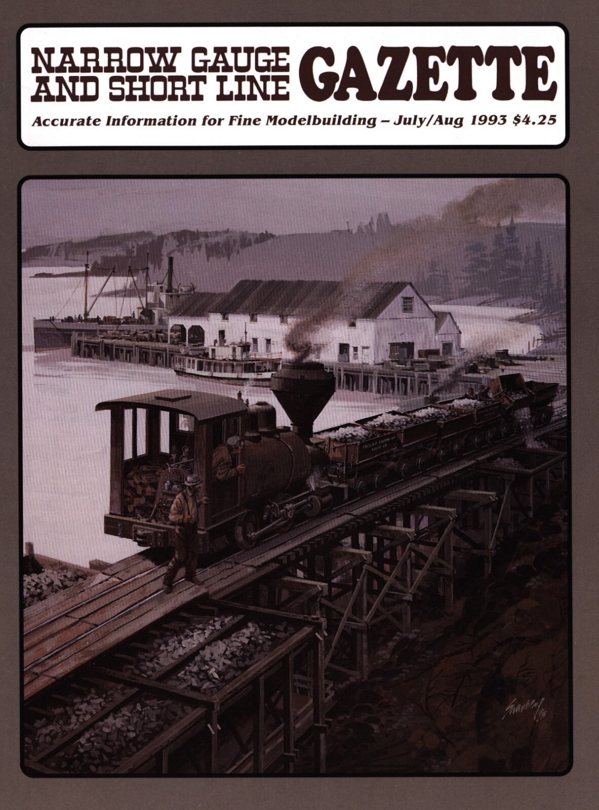Narrow Gauge and Short Line Gazette Magazine Jul/Aug 1993 Roche Harbor Lime Co.