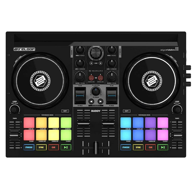Reloop Buddy COMPACT 2-DECK DJAY CONTROLLER iOS Computer Japan Black