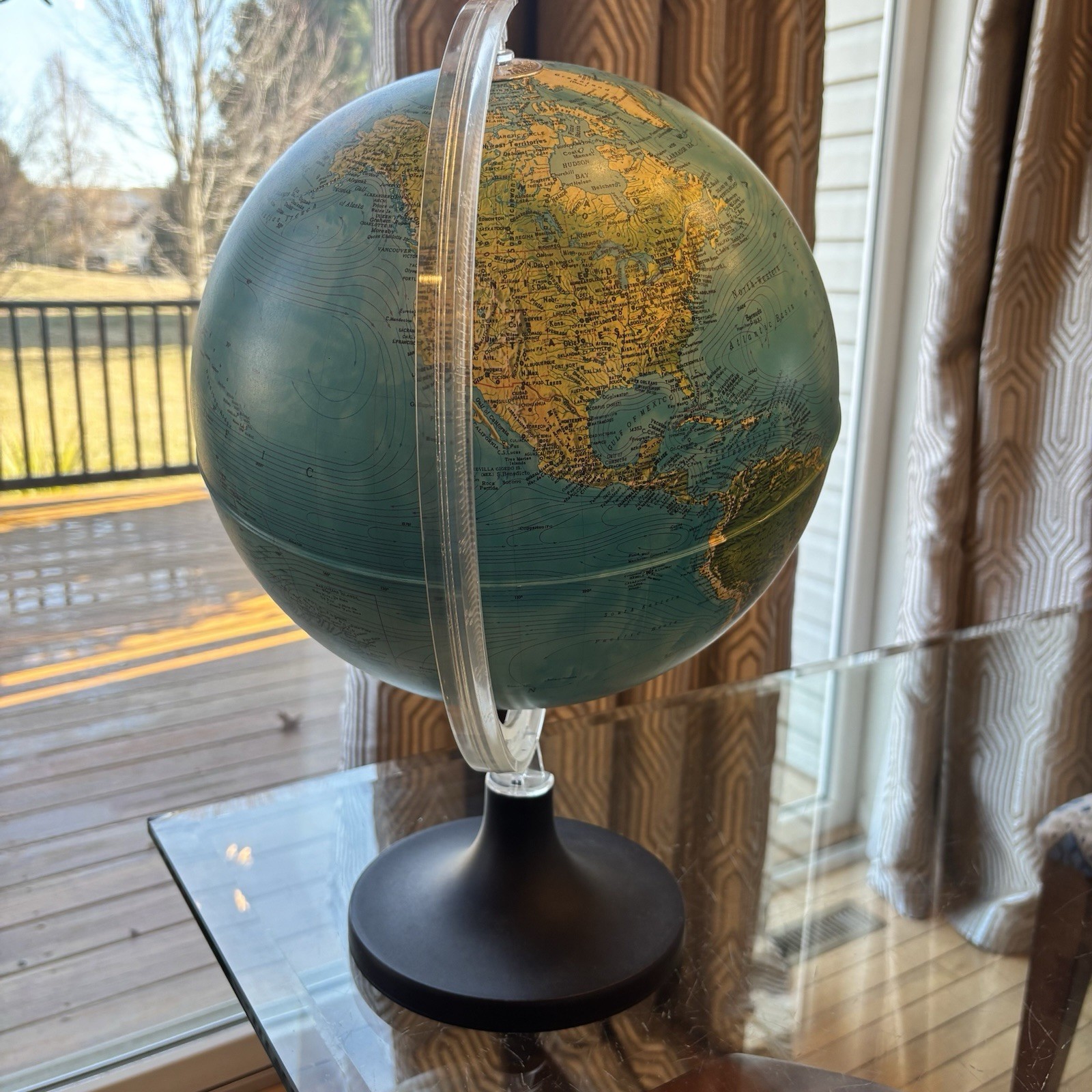 Underwriters Laboratories Desktop Globe 17” Tall FLAW