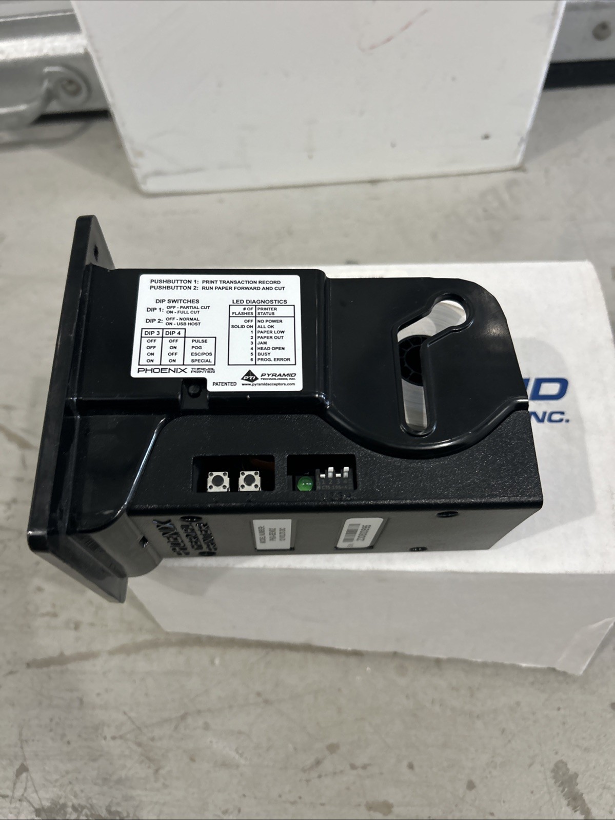 Pyramid Technologies Ticket Printer PHX-Sen02 | Dipset - Banilla - TESTED