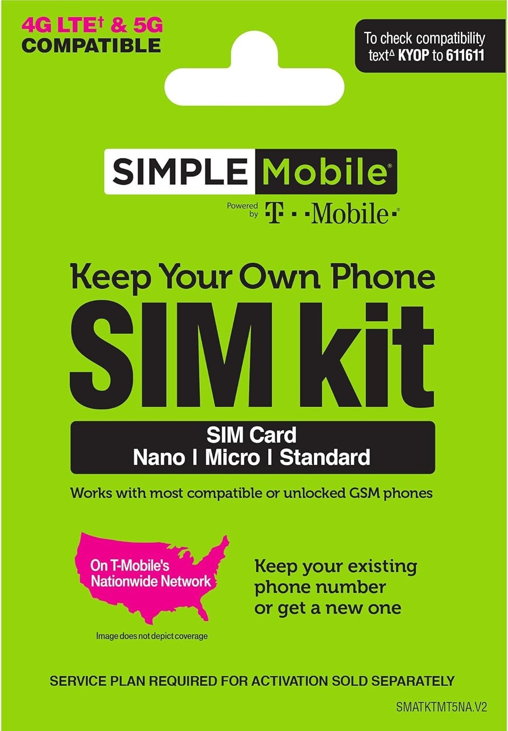 Prepaid Sim Card Kit 4G LTE Network