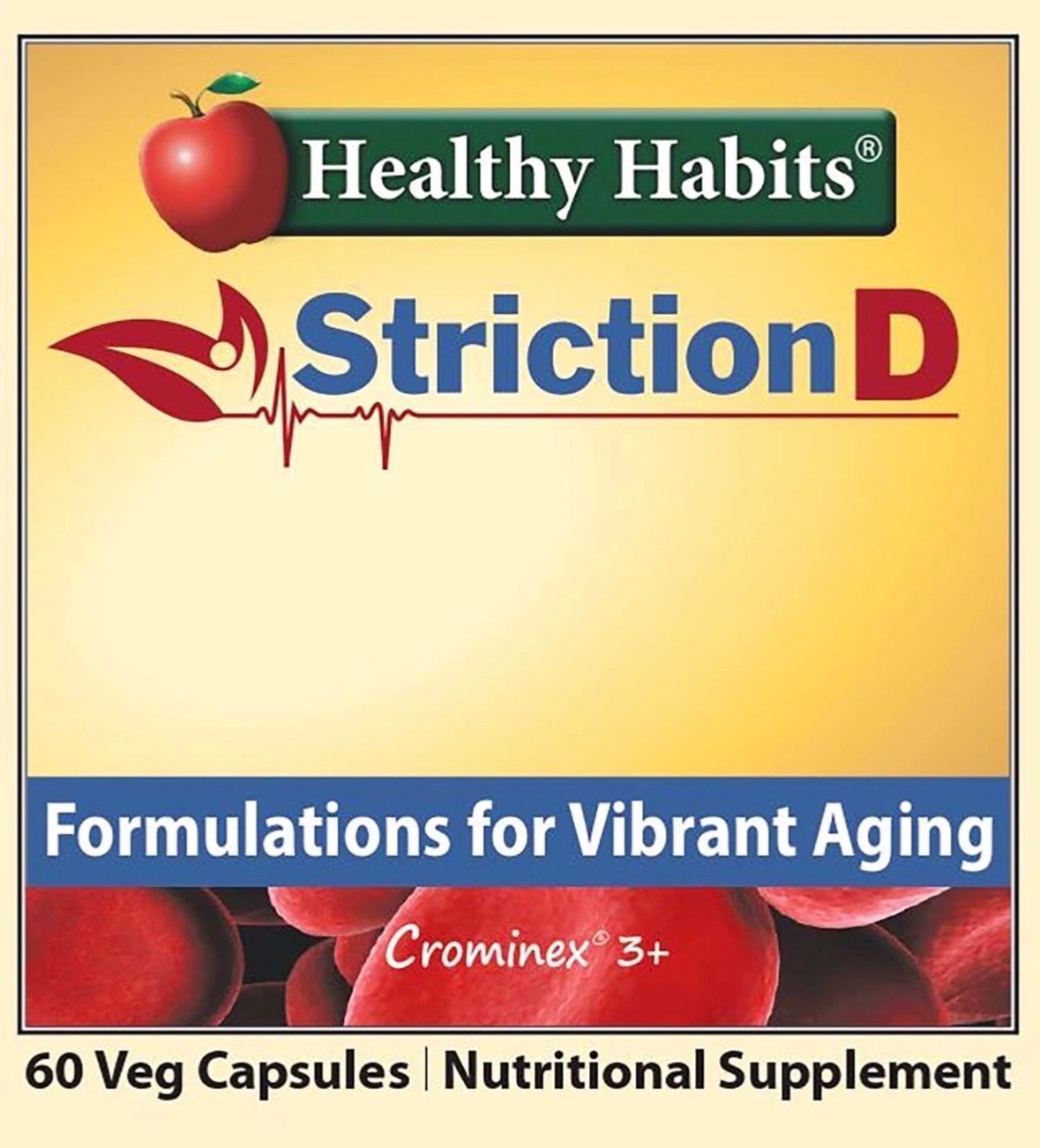 StrictionD Blood Health Support Supplement - Striction D 60 Veg Capsules