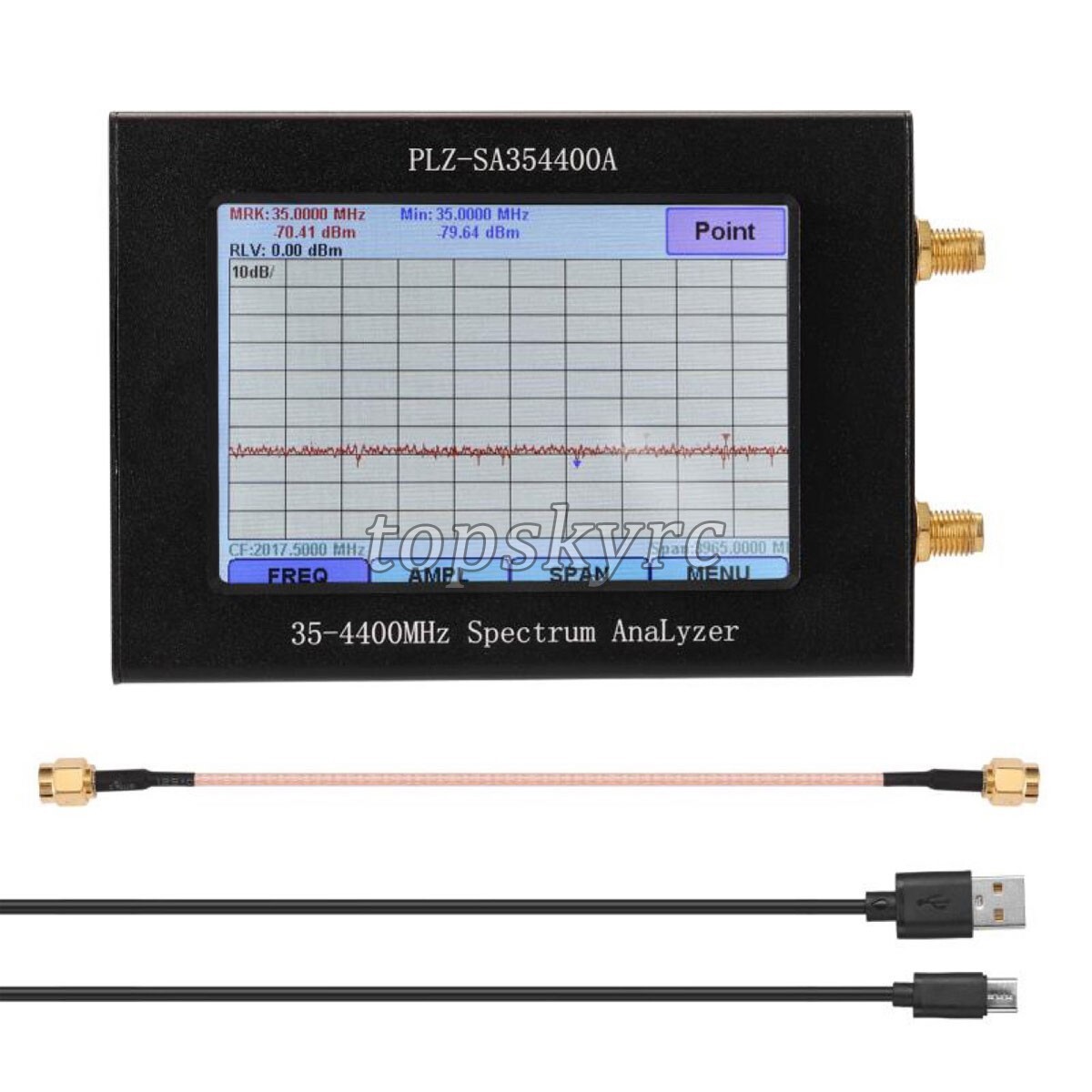 35-4400MHz Spectrum Analyzer with Tracking Source Network Analyzer Touch Screen