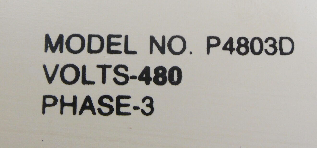 PSYTRONICS P4803D TRANSIENT VOLTAGE SURGE SUPPRESSOR 480V 3PH