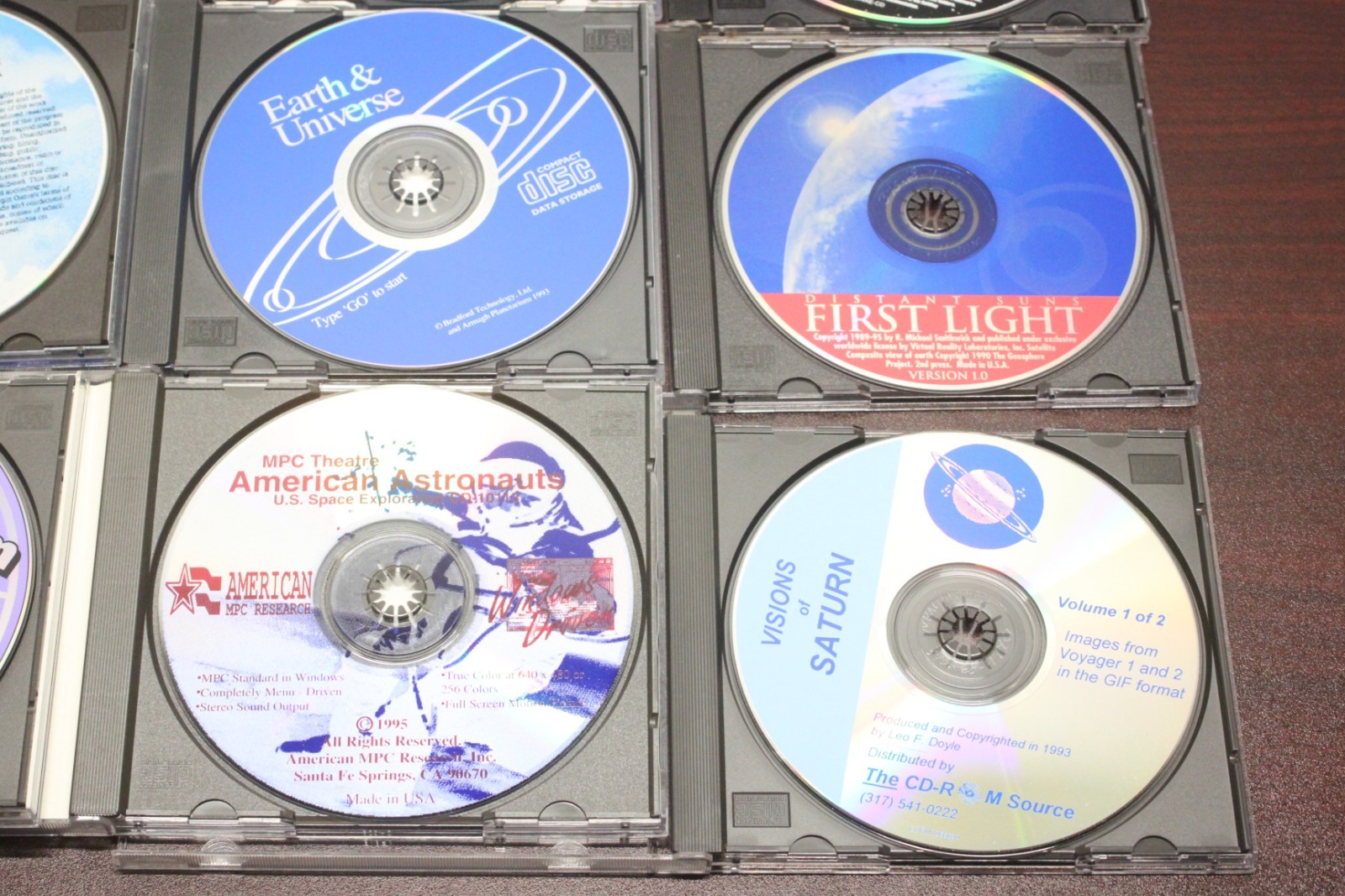 Lot/18 Retro Software PC CD-ROM Software Space Astronomy Moon Orbit Windows 95