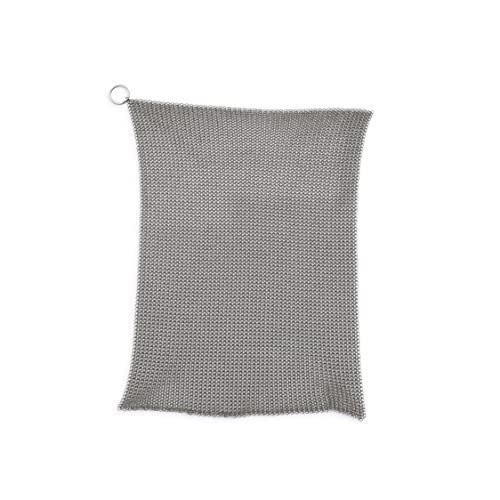 Barebones Fine Stainless Steel Cleaning Mesh Scrubber - Cast Iron Cleaner -...
