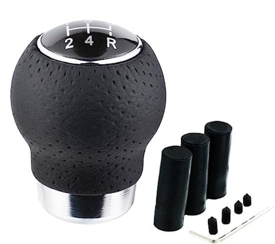5 Speed Shifter Knob Car Stick Gear Lever Shifting Knobs Shift Ball Black