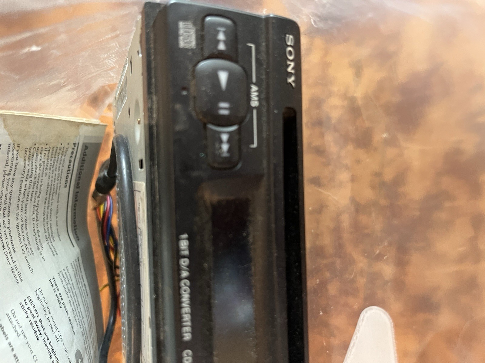 Sony CDX-1000RF Compact Disc Player System For Parts Untested
