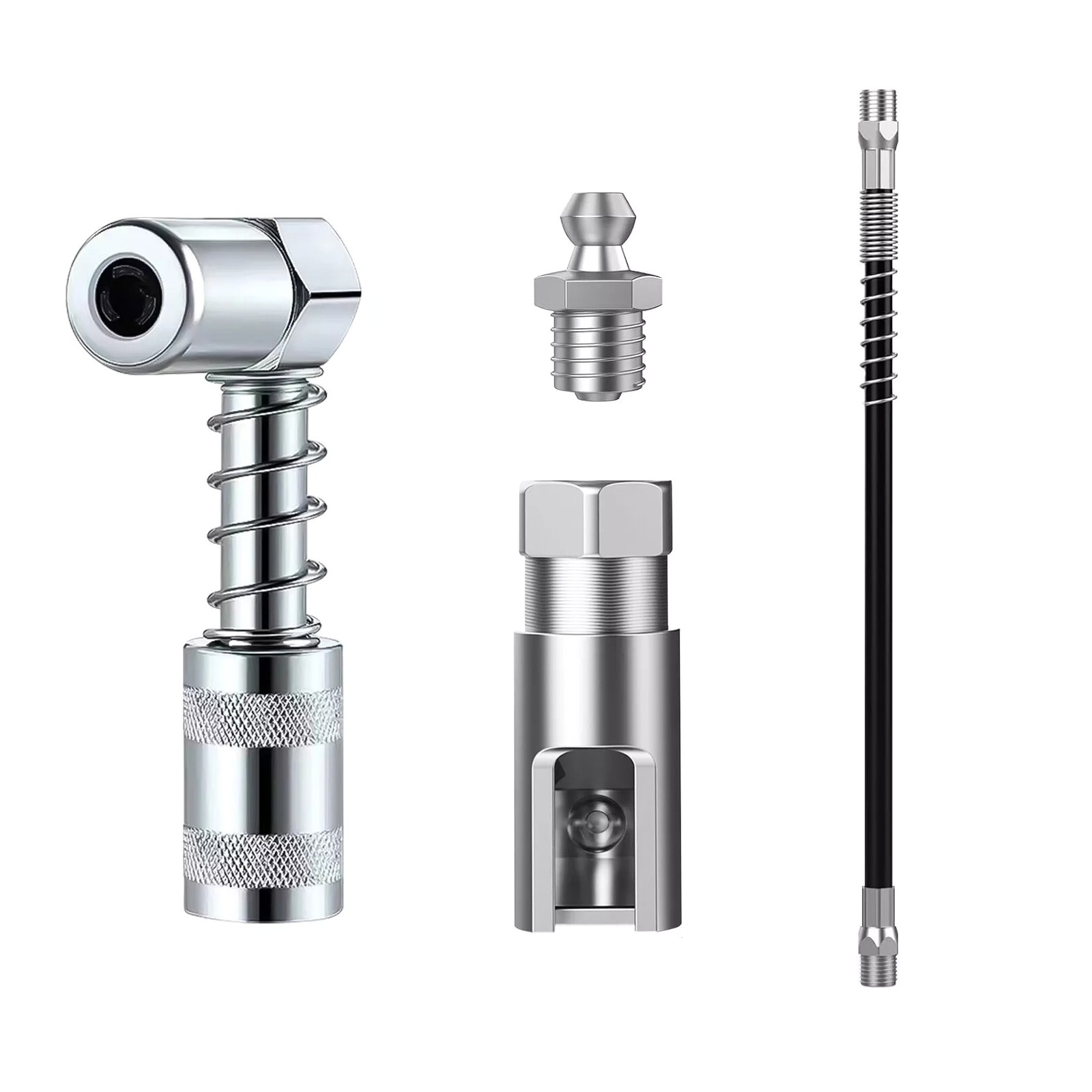 1 Set Grease Nozzle Adapter Grease Gun-Accessory 90 Degree Coupler Adapter Tool