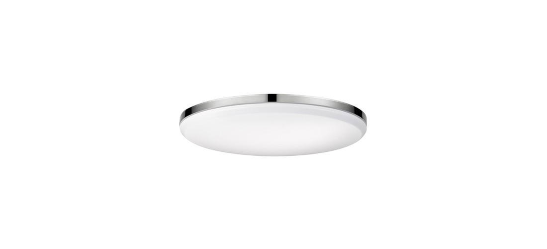 Globe Electric 65584 Ceiling Light Ellington 2" H X 14" W X 14" L Chrome Chrome