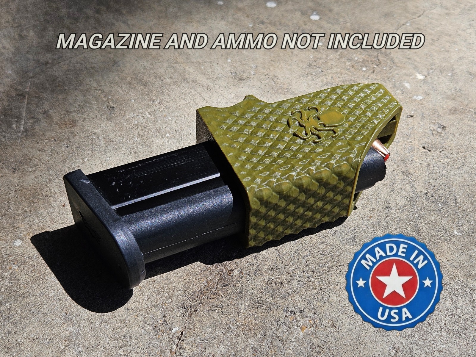 Glock 19 speed loader, Mag loader, Superior Grip. Made in the USA, Green