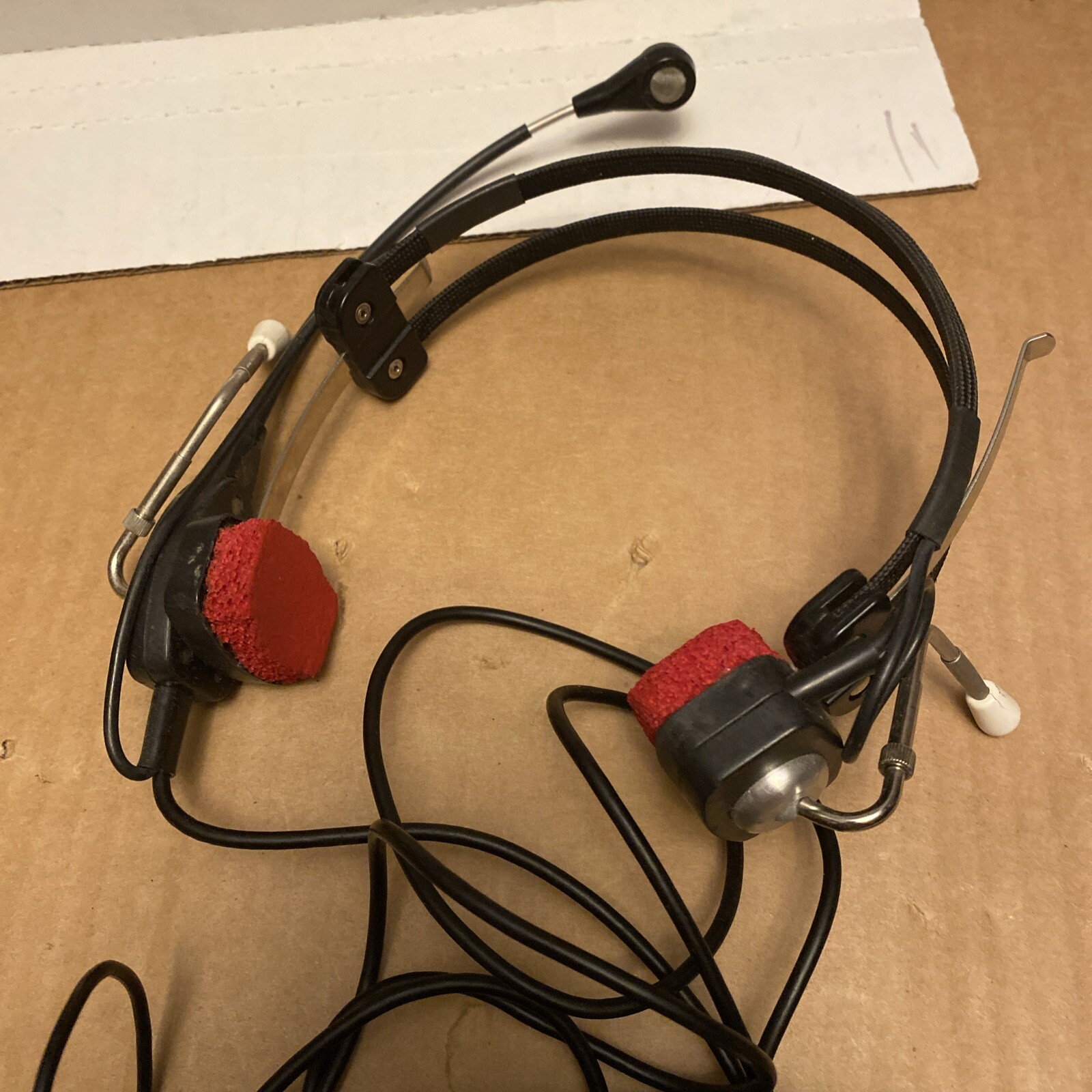 Vintage Telex 5x5 PRO IR Pilot Head Set - NEEDS NEW PADS