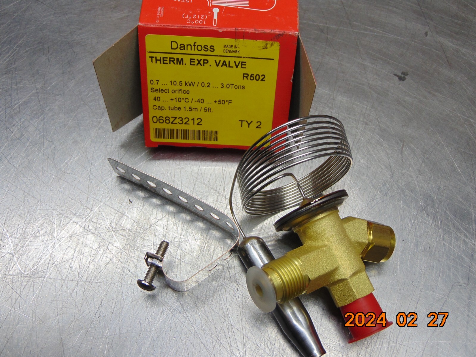 DANFOSS 068Z3212 THERMAL EXPANSION VALVE R502 - QUANTITY - FREE SHIPPING