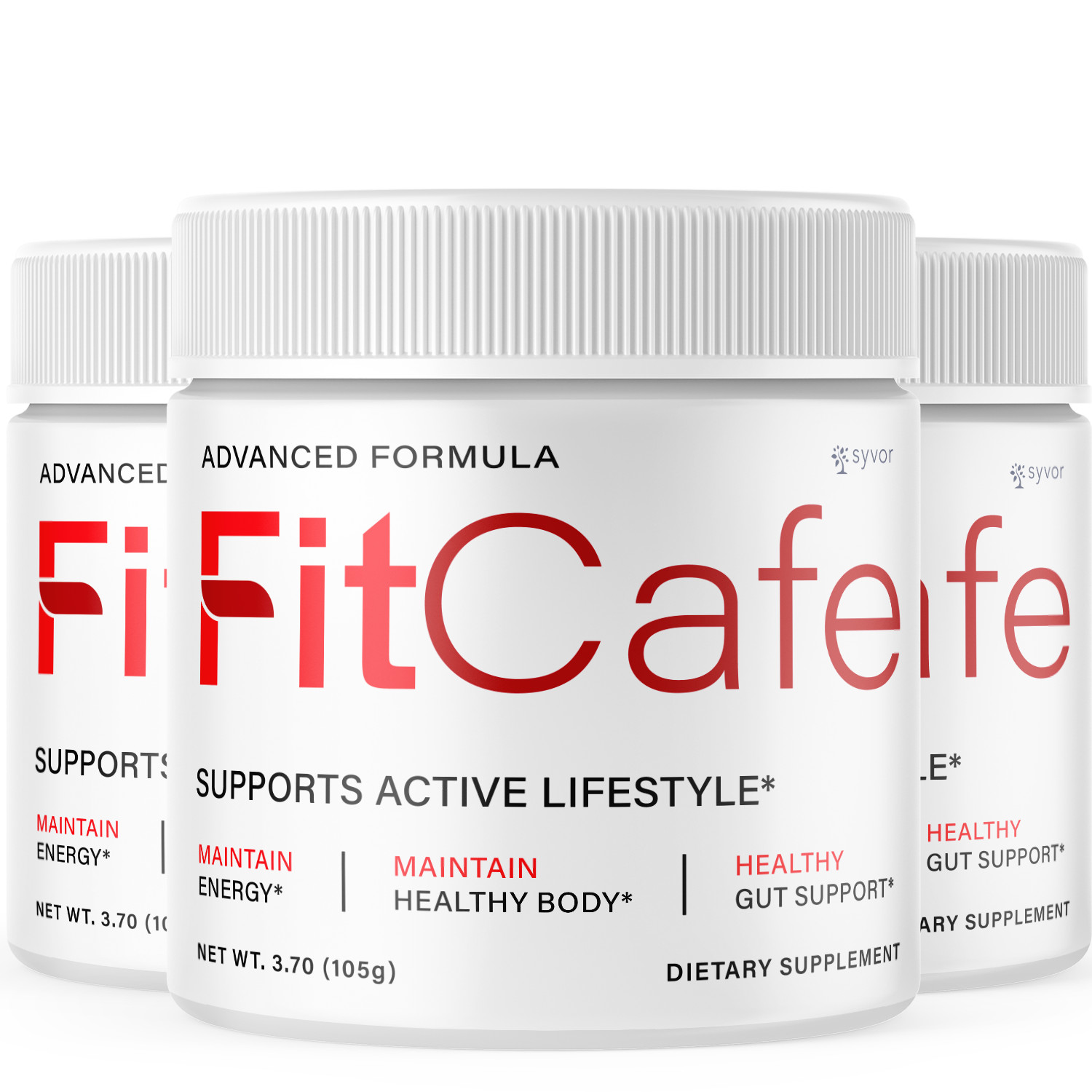 (3 Pack) Fit Cafe Powder Max Support For Weight Management, FitCafe 90 Servings