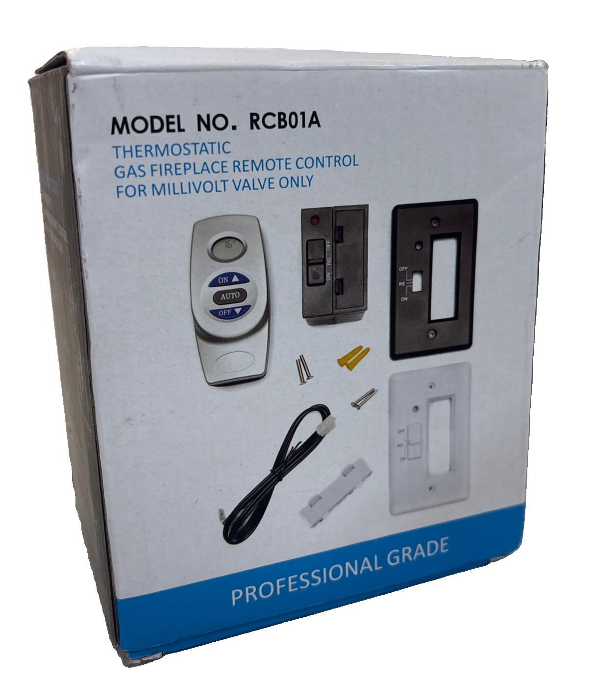 Upgraded Remote Control Thermostat Kit,for Millivolt Gas Valve Fireplaces RCB01A