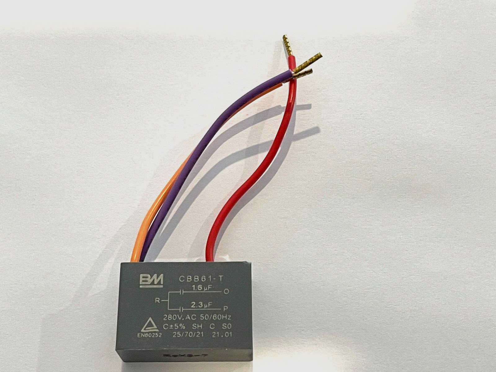 Genuine Clipsal Ceiling Fan three wires speed capacitor 1.6uf + 2.3uf