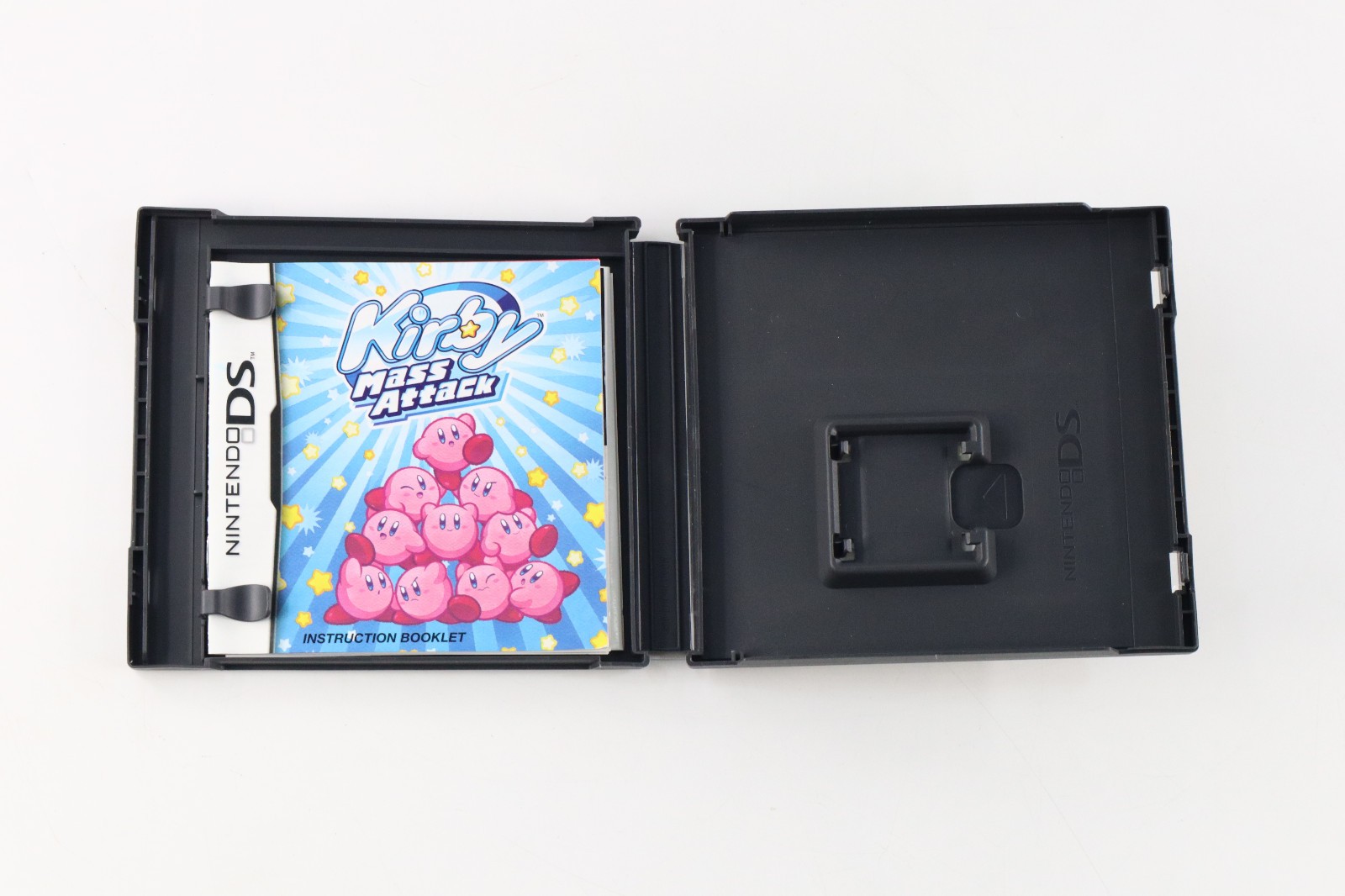 Nintendo DS Kirby Mass Attack Case Manual Inserts ONLY NO GAME