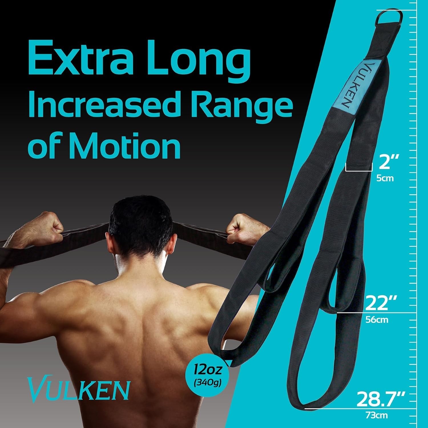 Tricep Rope Cable Attachment. Two Size in One Extra Long Pull Down Rope. Tric...