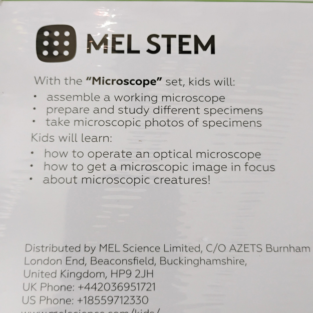 NEW MEL STEM Microscope Kit | Homeschool | Science | Optical | Specimen | Sealed