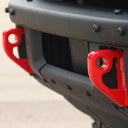 Red Tow Hook Pair for Ford Bronco 2017-2024
