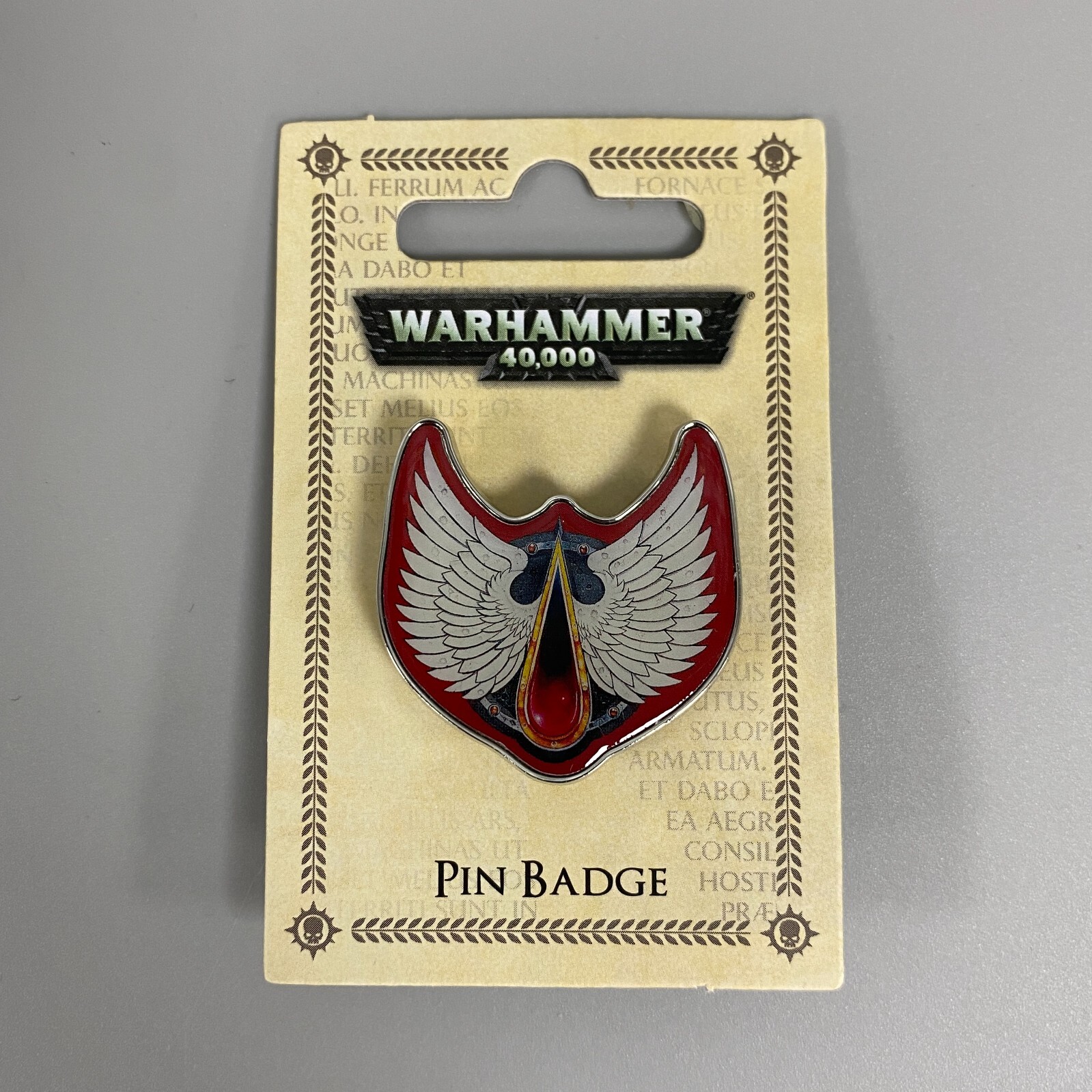 BLOOD ANGELS PIN BADGE WARHAMMER 40,000 OFFICIAL SPACE MARINES ASTARTES 40K
