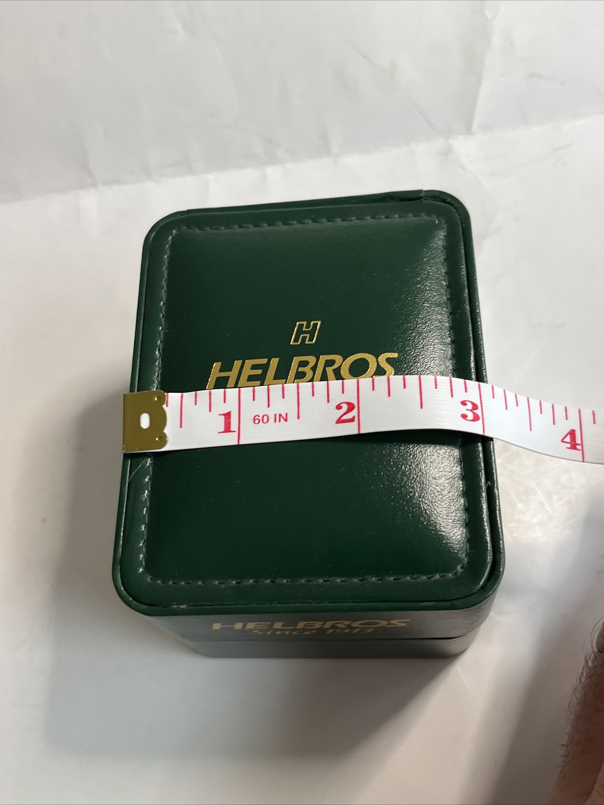 Vintage HELBROS Green LDS HARD SHELL DISPLAY BOX