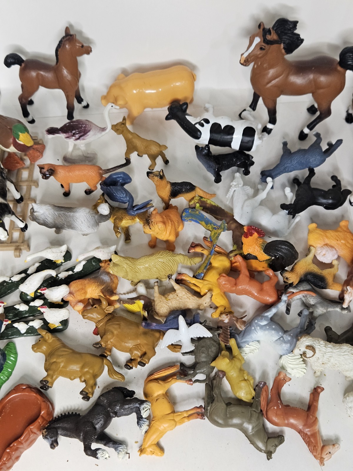 Safari Ltd And More Plastic Lot Farm Zoo Water Animals Dogs Cats Horses Vintange