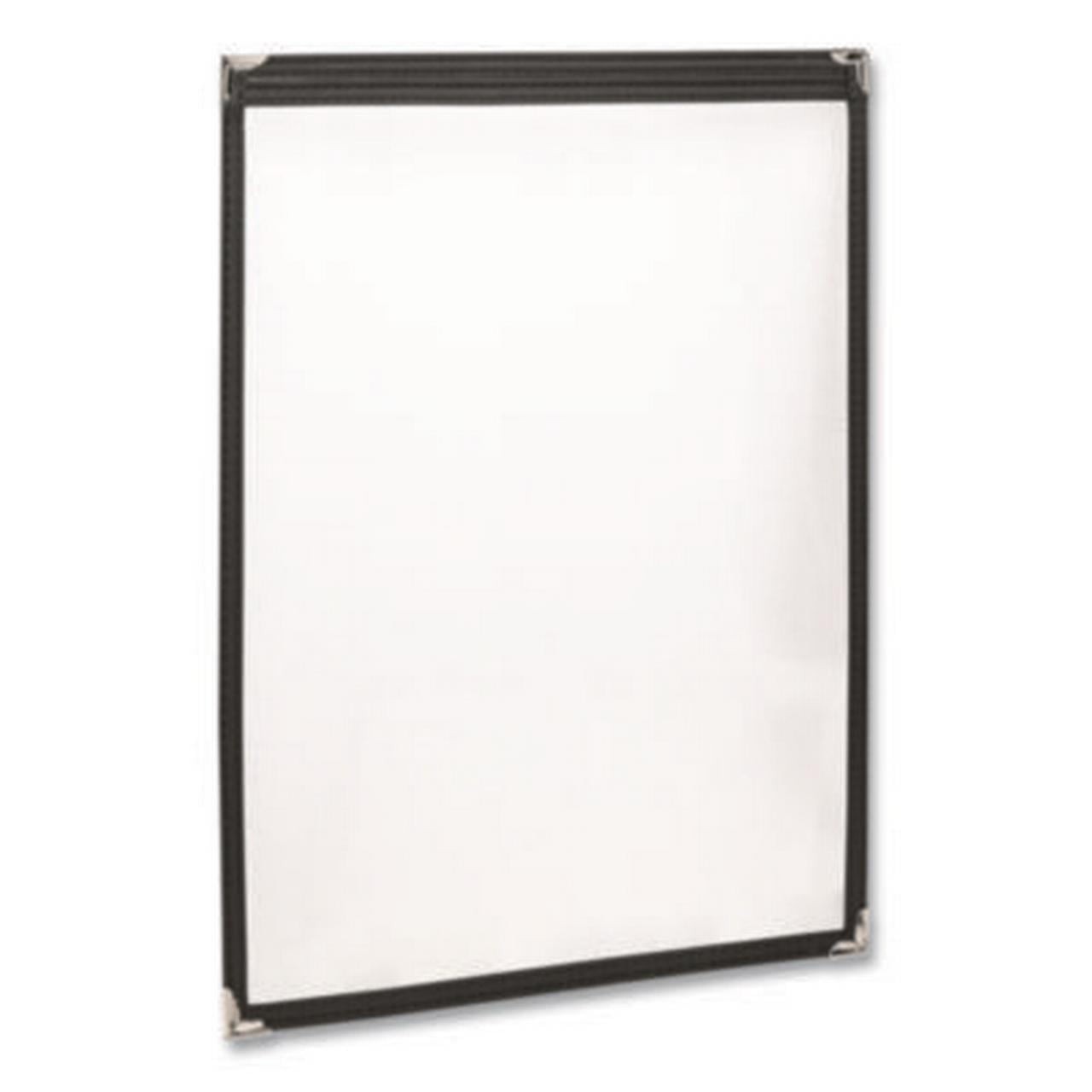 Excello Global Products SPLSMENU21PK Menu Holder 8.5x11 Clear/Black/Gold