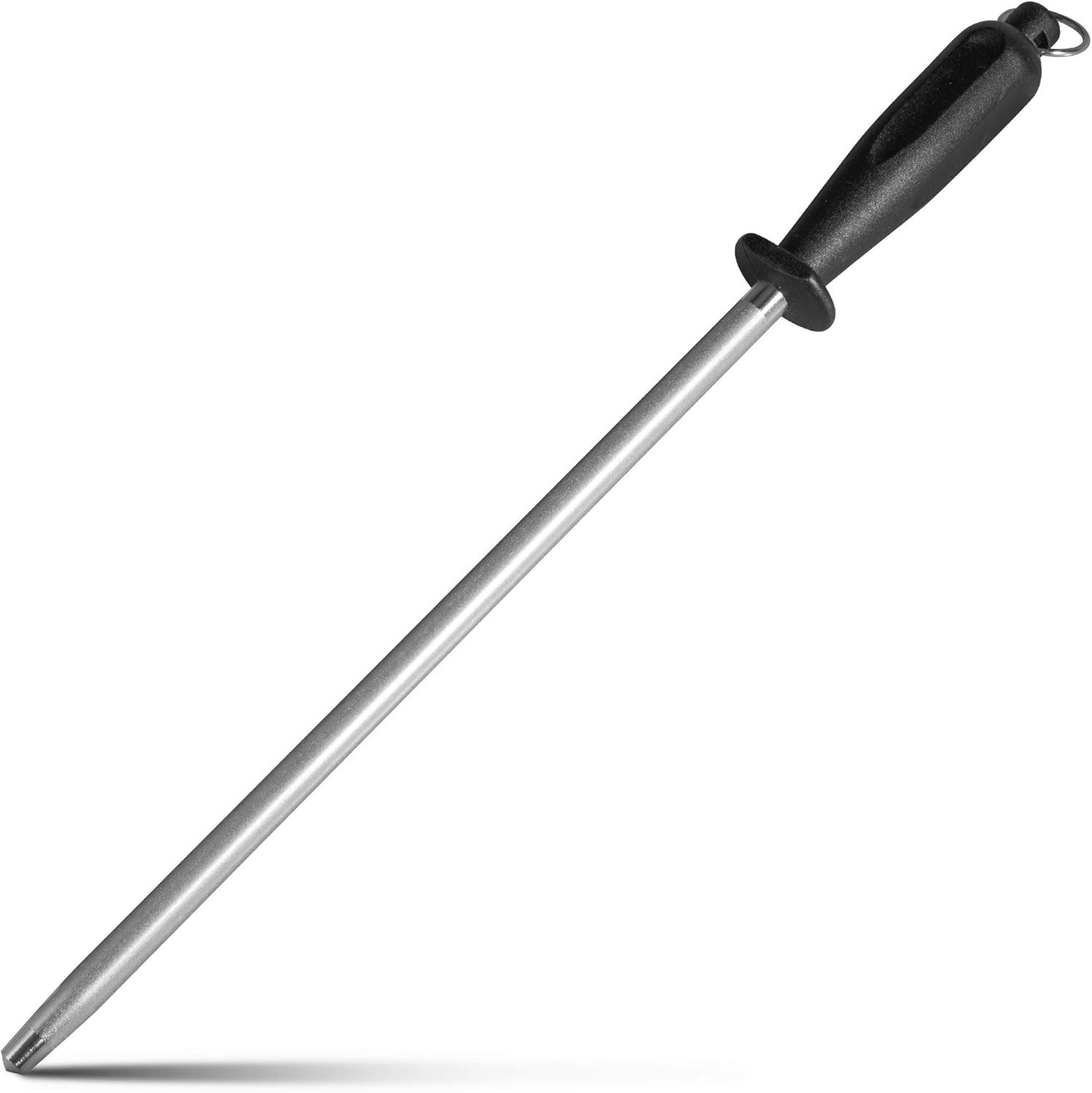 Diamond Coated 10-Inch Knife Sharpener - Sleek & Effective Kitchen Essential