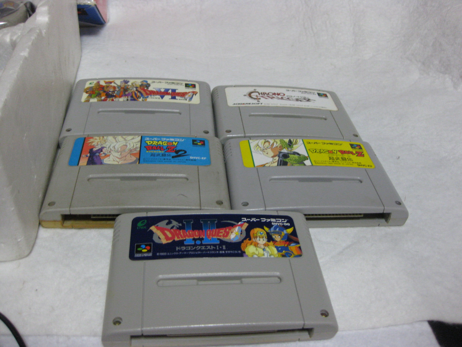 complete! 5Games+Nintendo Super Famicom Console System Boxed Ship Free!