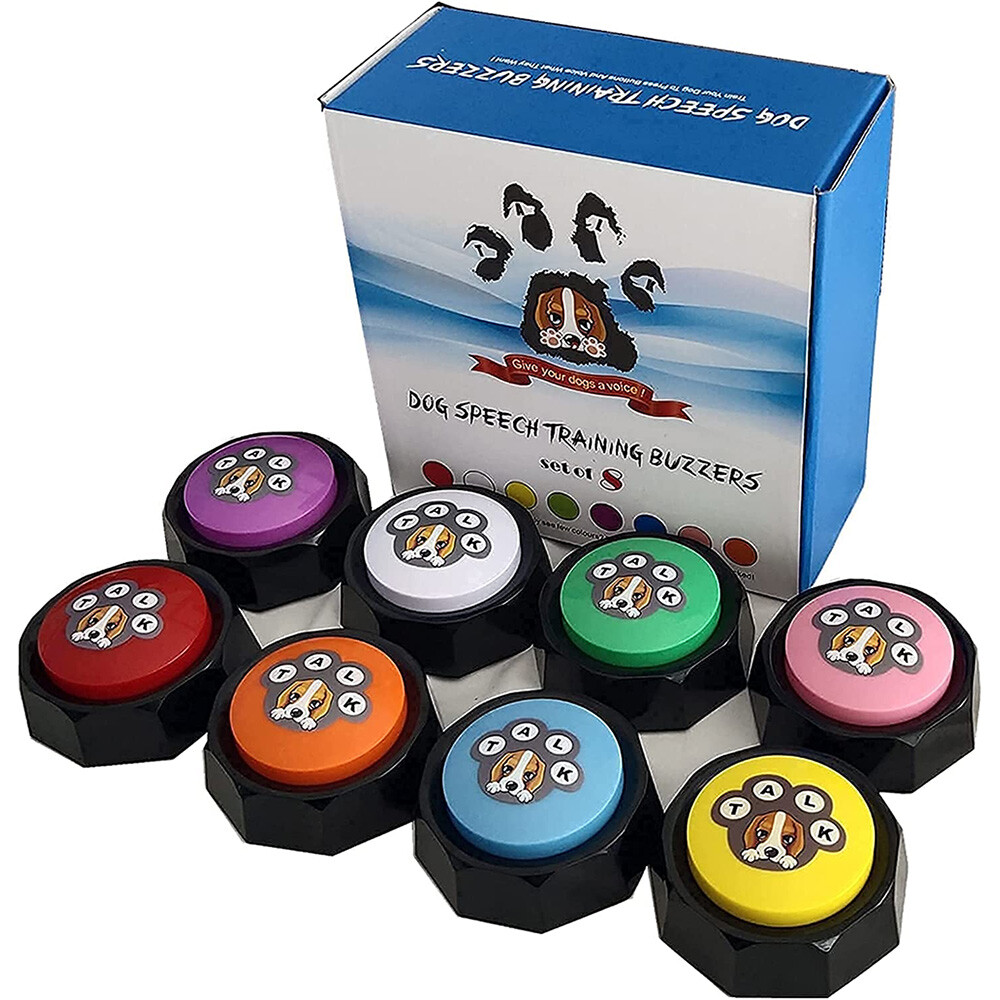 Set of 8 Pet Dog Cat Training Bell Puppy Potty Training Feeding Bells Funny Toys