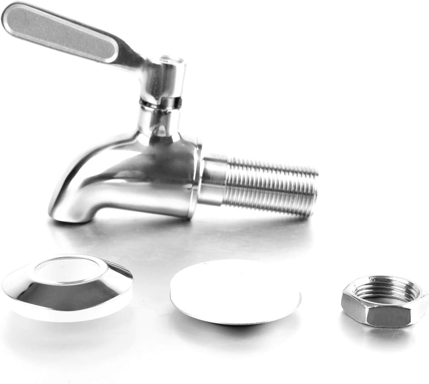 Bekith 2 Pack Beverage Dispenser Replacement Spigot, Stainless Steel Polished Fi
