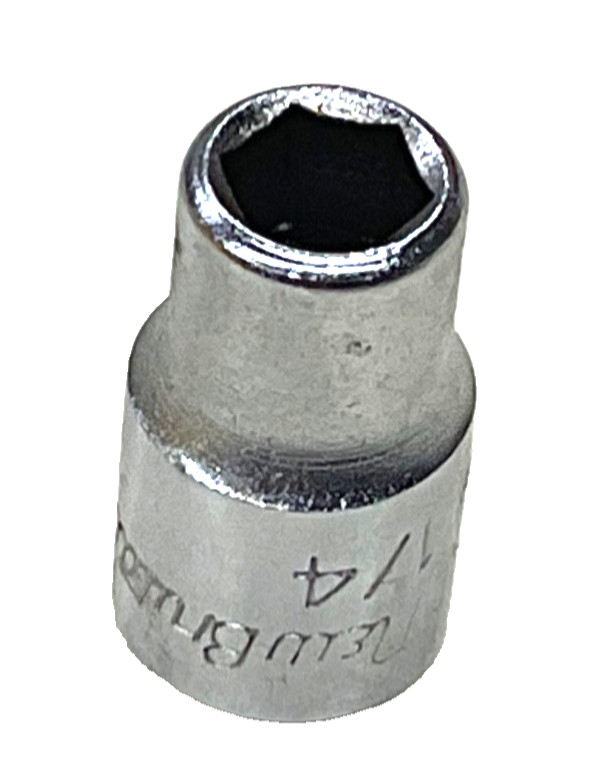 NEW BRITAIN TOOLS 1/4” 6-POINT SOCKET, 1/4” DRIVE, NM608, USA