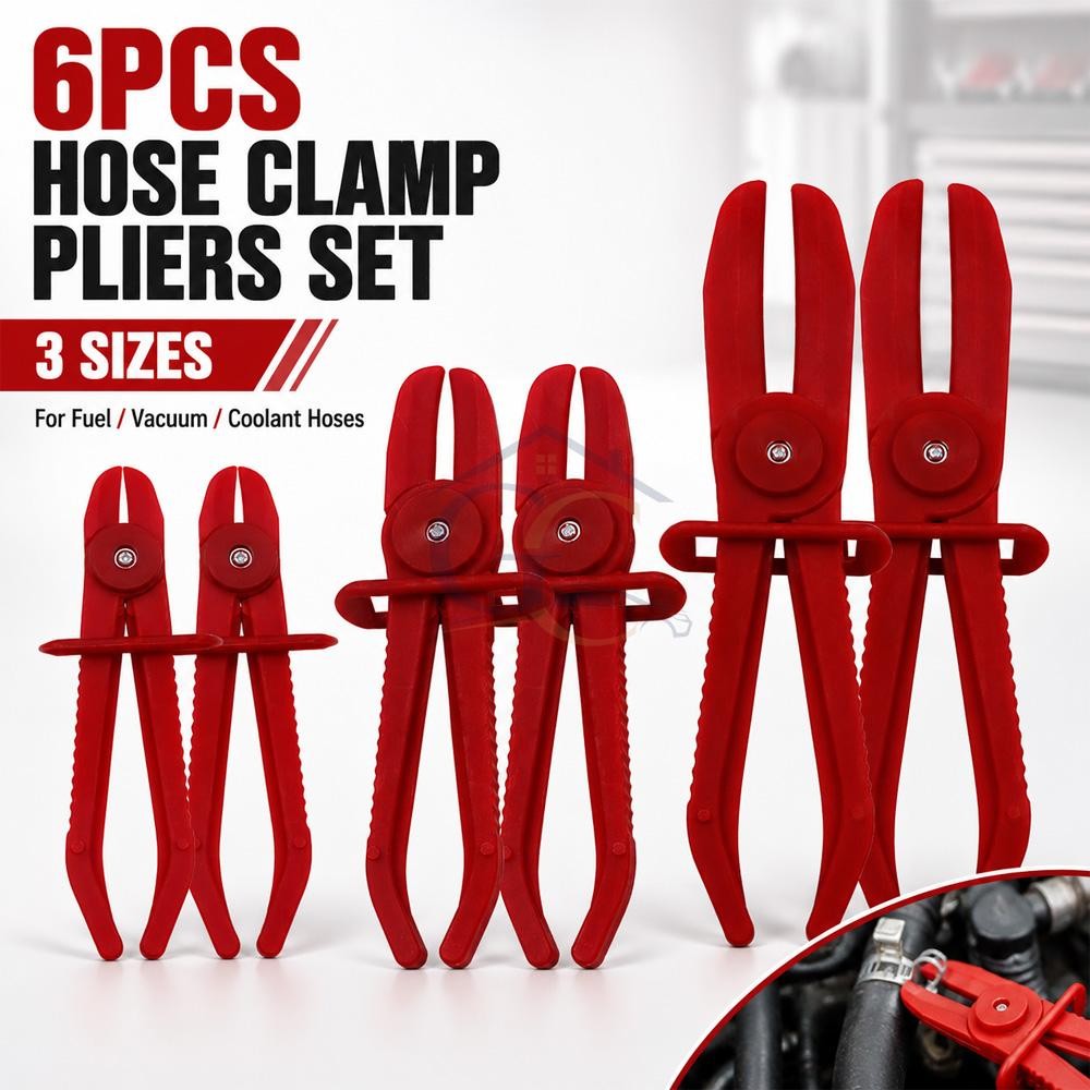 8milelake Hose Clamp Pliers Flexible Pinch Off Plier 3 Sizes for Fuel Hoses