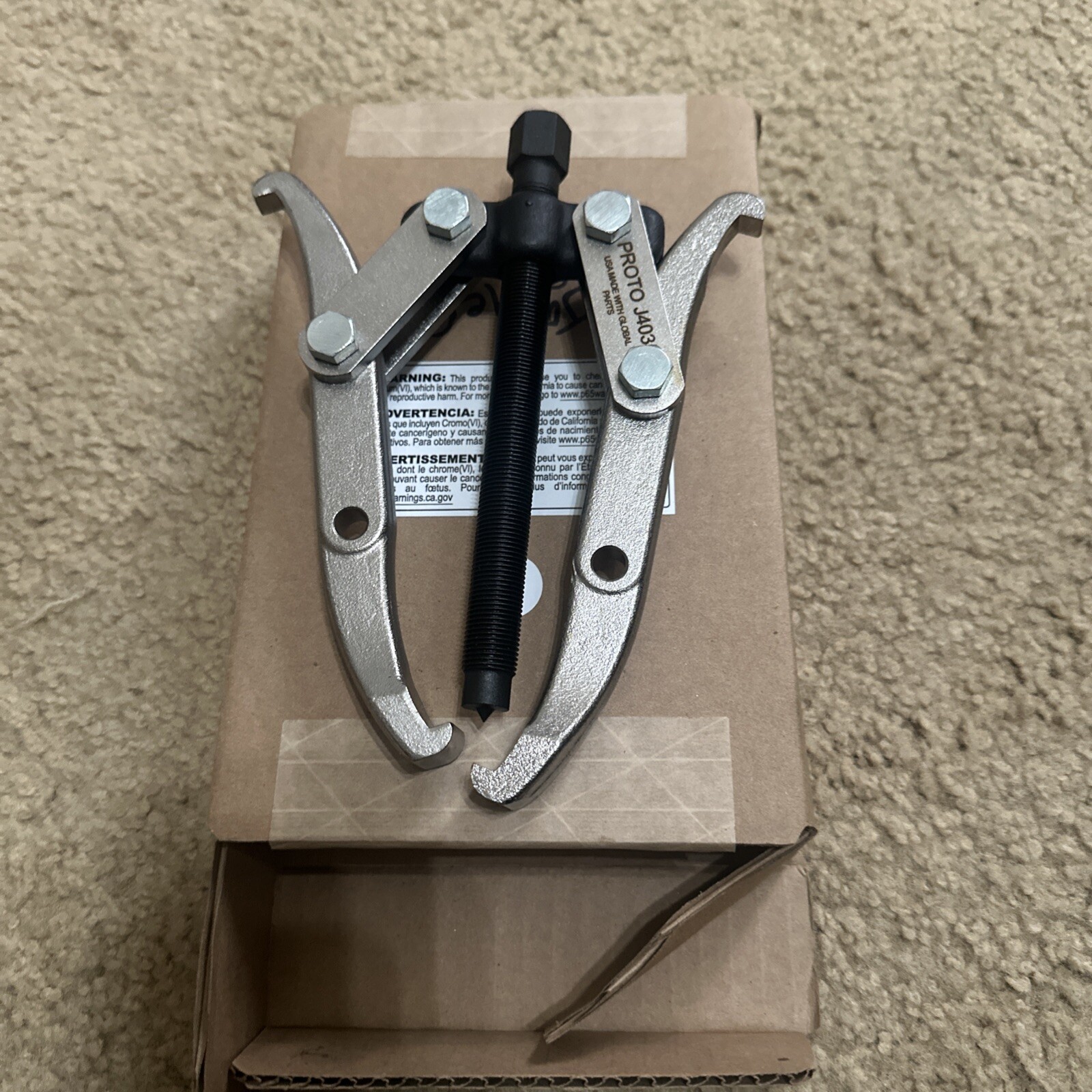 Proto J4035 7" 5 Ton Internal, External Reversible Alloy Steel 2 Jaw Gear Puller