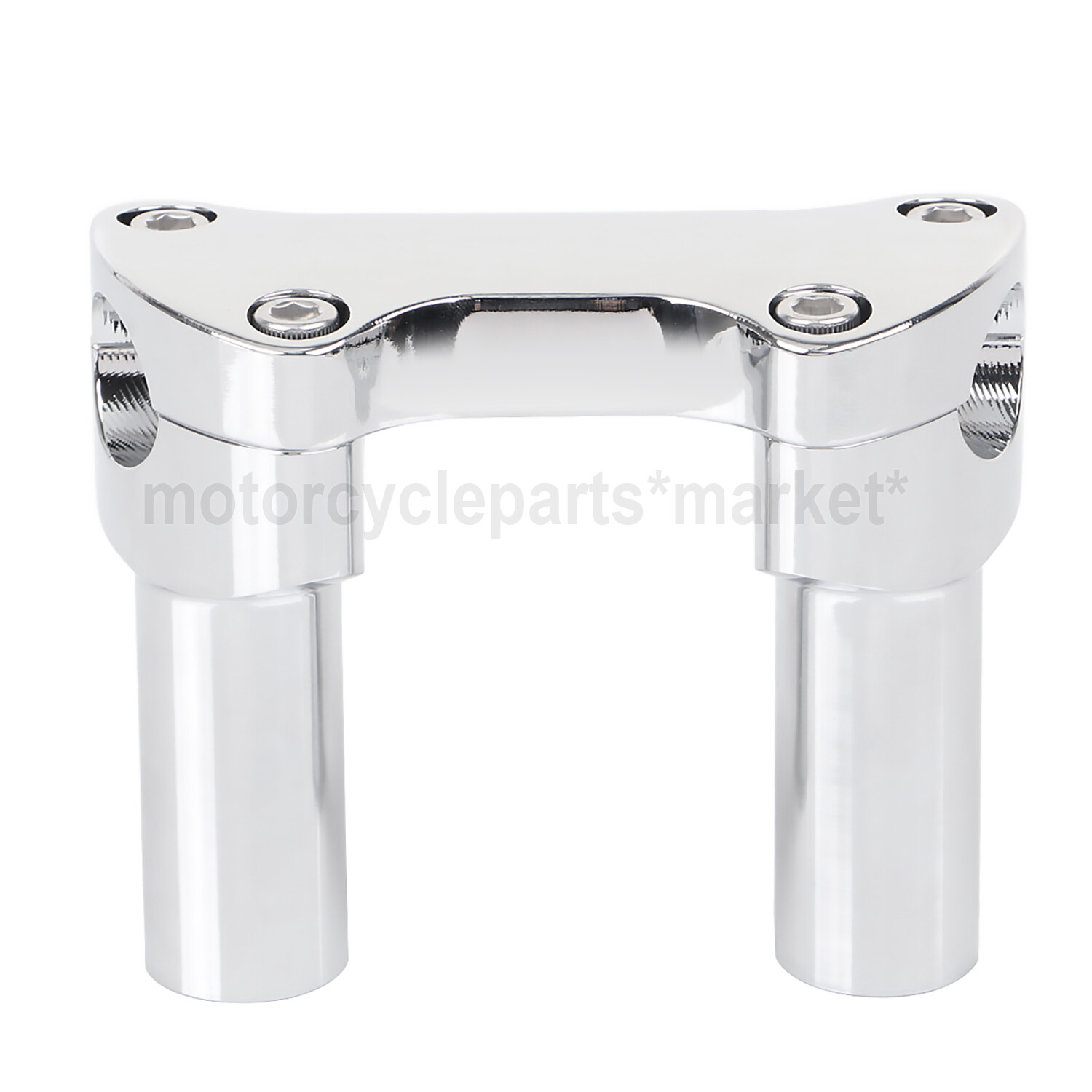 Front 3.5" CNC Handlebar Risers Top Clamp For Harley Heritage Softail Dyna FXDL