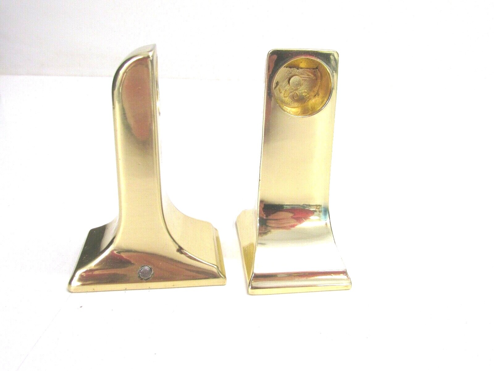 NOS! COLONIAL POLISHED BRASS TOWEL BAR BRACKETS