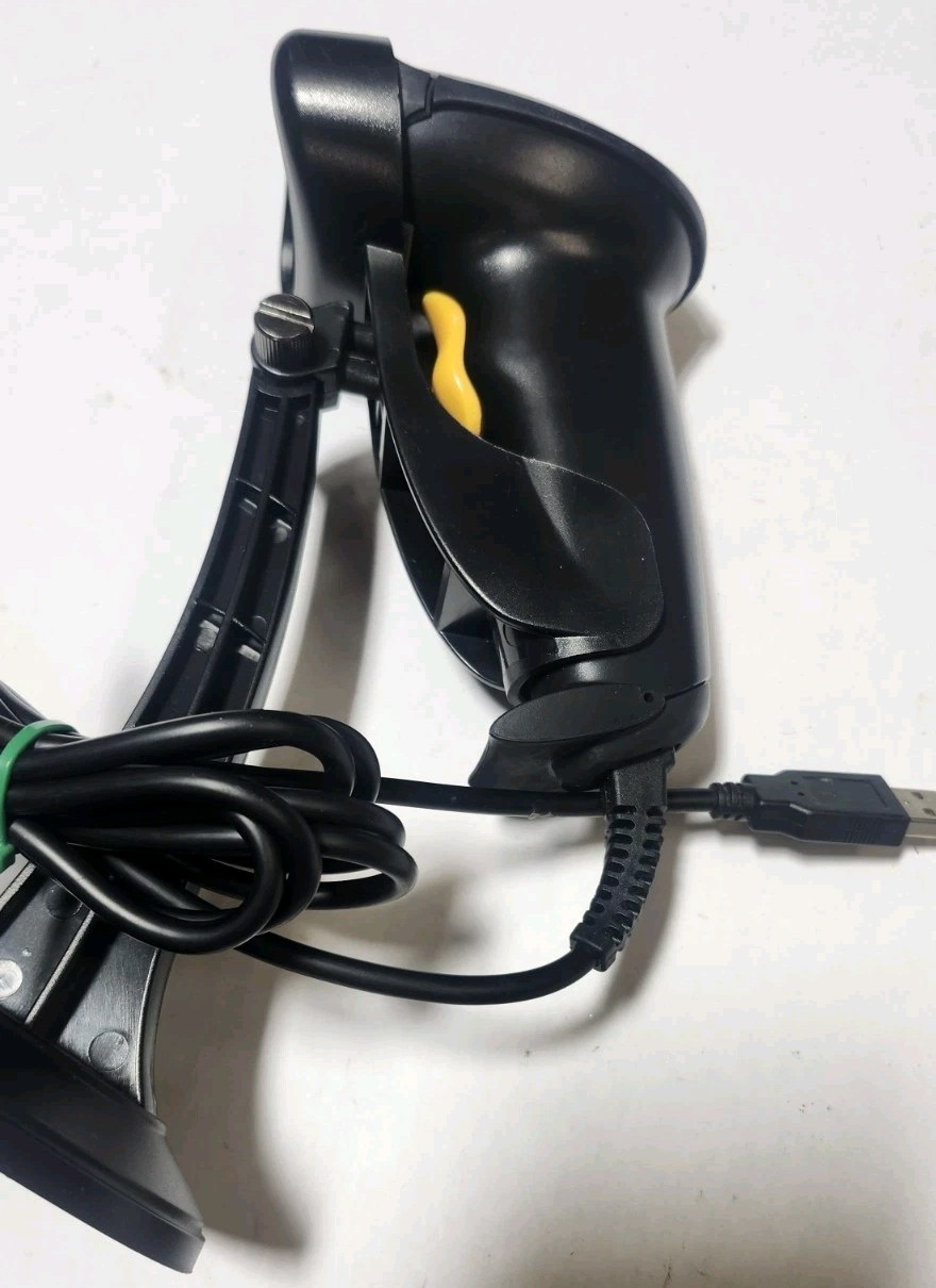 Sky Laser Barcode Scanner with USB Cable & Stand - Tested & Working!