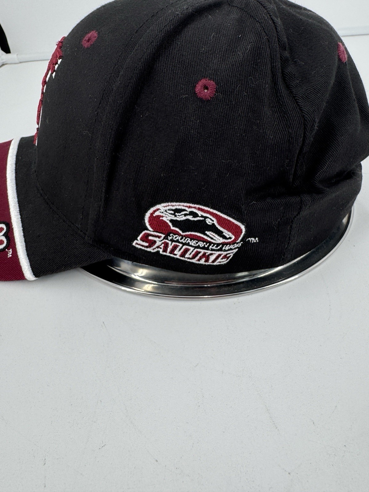 Stone Seed Group Southern Illinois Salukis Cap Hat Adjustable Black