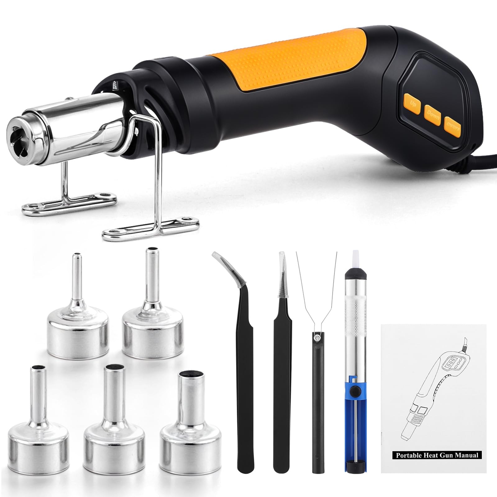 Heat Gun, 700W 212°F~932℉(100°C~500°C) Mini Soldering Heat Gun Hot Air Rework...