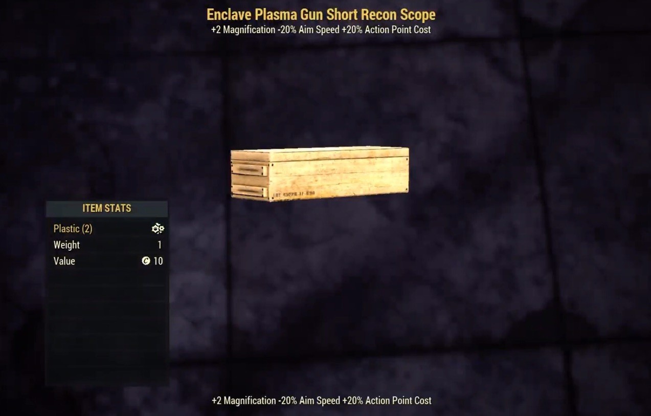 (Xbox) Enclave Plasma Gun Short Recon Scope Box Mod
