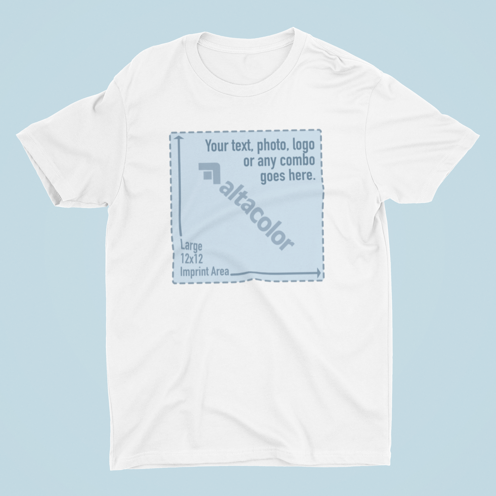 Custom Color DTG FRONT & BACK Personalized T-Shirt Customized w/Photo,Text,Logo