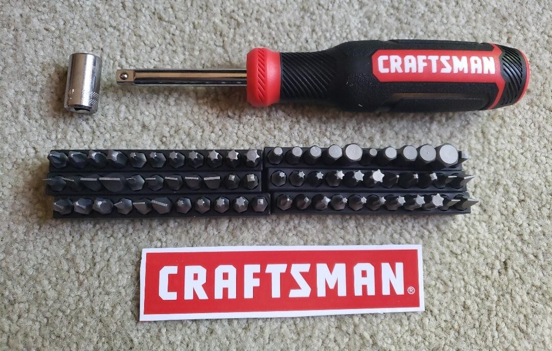 CRAFTSMAN  66 pc Hex Bit Set w 1/4 Drive Spinner Handle