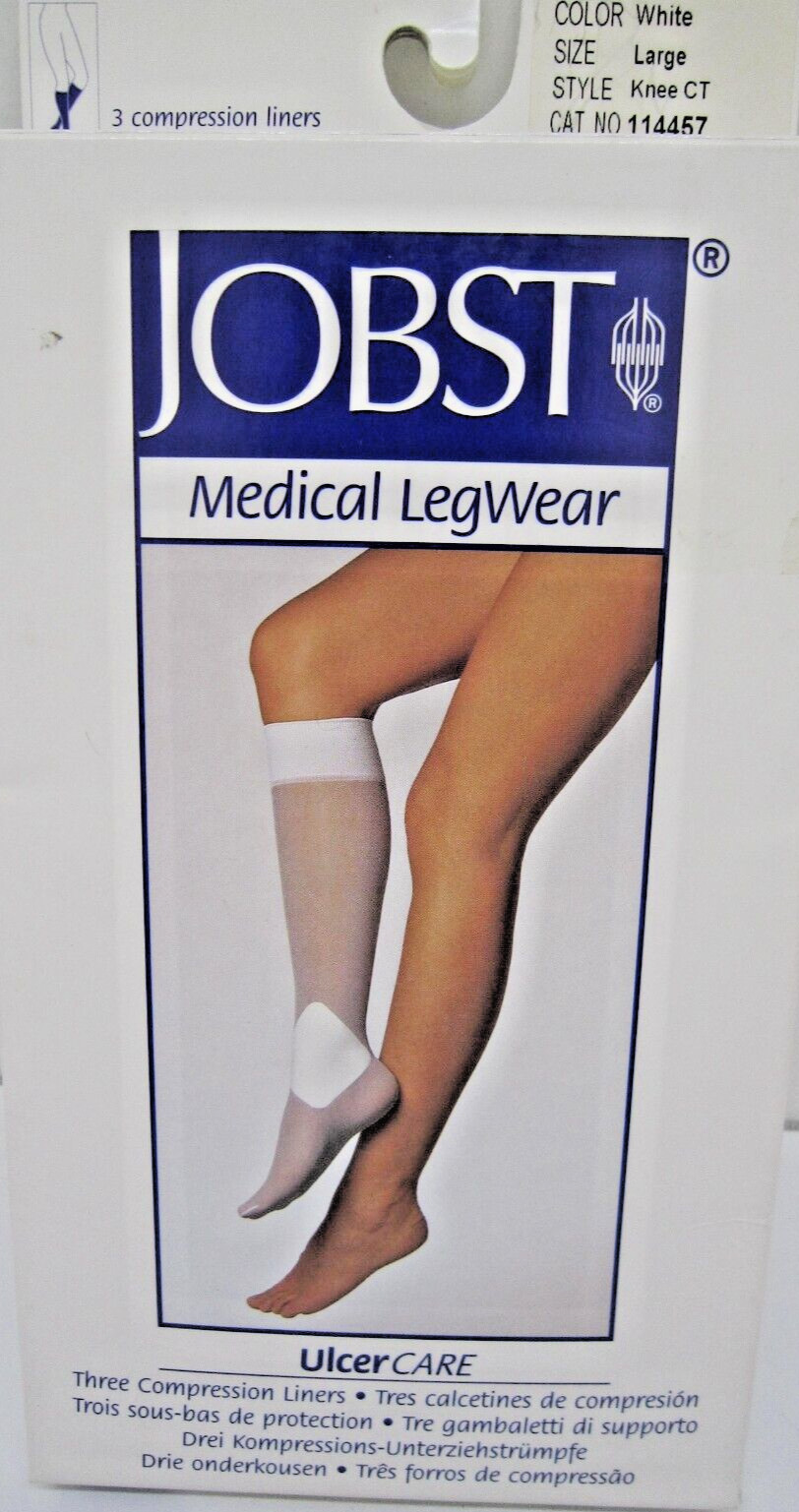 Jobst Ulcer Care Knee 3 PCS / Box Compression LINERS Large CT