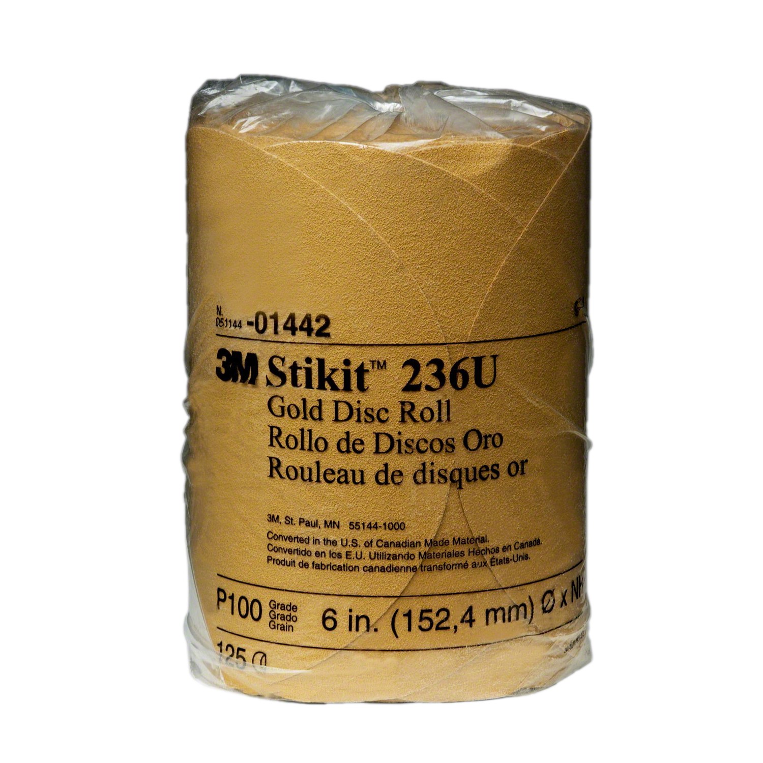 3M� Sandpaper 6 Inch Discs 3M� Stikit� Attachment 100 Grit